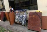 La mercadería incautada durante un operativo entre la Policía Nacional y la Municipalidad Provincial de Trujillo. Foto: MPT