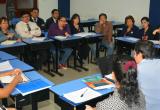Docentes llegaron desde Chimbote a la sede central de la UCV en Trujillo. (Foto: Difusión)