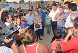Gobernador regional visitó provincia de Chepén y dialogó con pobladores y autoridades locales. (Foto: Twitter de Acuña)
