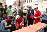 Serenazgo y bomberos de Trujillo brindaron auxilio y trasladaron a víctima a centro de salud. (Foto: Difusión)