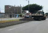 Se iniciaron los trabajos de asfaltado de la avenida La Marina. (Foto cortesía MPT)