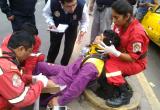 Fue auxiliado por serenos y bomberos. Foto: Seguridad Ciudadana MPT