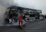 En media hora, bomberos lograron controlar el fuego. Foto: Trujillo en Línea