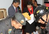El fiscal William Rabanal durante la intervención al predio de Víctor Hernandez. (Foto Ministerio Público)