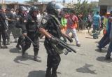 Protestantes lanzaron piedras a las autoridades y estas bombas lacrimógenas. Foto: Trujillo en Línea