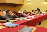 Reunión de autoridades que integran el COER La Libertad. (Foto cortesía GRLL)