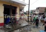 Agentes de Serenazgo colocaron cinta de precaución para evitar que los vecinos se acerquen. Foto: Trujillo en Línea