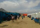 A dos meses del desastre, continúan viviendo en carpas o chozas. Foto: Trujillo en Línea