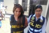Mujer fue llevada a complejo policial Alcides Vigo. Foto: Trujillo en Línea