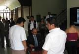 Ingreso al examen de residentado médico de la UNT. (Foto cortesía)