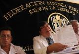 Miembros de la Federación Médica de La Libertad. (Foto la Industria)