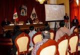Conferencia de prensa anunciando el Festival de Cine de Trujillo. (Foto cortesía)