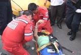 Anciano fue llevado al hospital para descartar lesiones internas. Foto: Trujillo en Línea