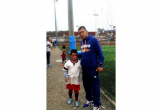 El pequeño futbolista trujillano Luis Sanchez ha sido convocado para integrarse a las divisiones menores de Universitario. (Foto cortesía)