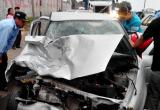 En estas condiciones quedó uno de los autos involucrados en el triple choque ocurrido en la av. Industrial.