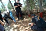 Policía recogió la huellas de los asesinos. Foto: Trujillo en Línea