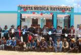 Ceremonia de inauguración del puesto de salud de Rayambal. (Foto cortesía)