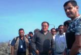 El Ministro de Transportes, José Gallardo,verificó los daños producidos por los oleajes en la zona costera de Trujillo.(Foto cortesía GRLL)