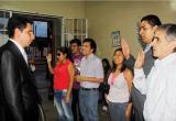 El comunicador social César Llanos fue elegido presidente de la Asociación de Ciegos Luis Braille. (Foto cortesía)