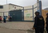 Institución educativa San José, en La Esperanza, con custodia policial. (Foto cortesía Satélite)