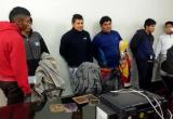 Presuntos delincuentes fueron llevados a complejo policial Alcides Vigo. Foto: Trujillo en Línea