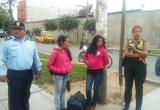 Estas dos niñas que recién llegaron de Huamachuco se extraviaron en la urbanización Chimú. (Foto cortesía MPT)