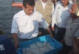 Presidente Ollanta Humala llegó Puerto Morín, para escuchar la problemática de los pescadores. Fuente: Trujillo en Línea.