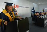 Leymah Gbowee, Premio Nobel de la Paz, disertó sobre la educación en la UCV. (Foto UCV)