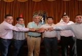 Elidio Espinoza se reunió con los alcaldes distritales de la provincia de Trujillo. (Foto cortesía MPT)