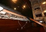 Cornisa de escenario deteriorada totalmente. Foto: Trujillo en Línea