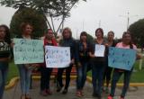 Llegó respaldada por dirigentes de la Red Trans de La Libertad. Foto: Trujillo en Línea