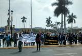 Exigieron una audiencia con principales autoridades del Gobierno Regional La Libertad. Foto: Trujillo en Línea