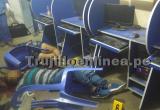Joven y adolescente quedaron tendidos dentro de cabinas. Foto: Trujillo en Línea