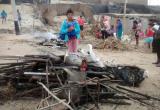 Solo estos escombros quedaron luego del incendio. Foto: Trujillo en Línea