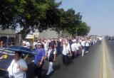 Paralizaron el tráfico por casi media hora. Foto: Trujillo en Línea