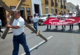 Recorrieron plaza de armas y paralizaron tráfico. Foto: Trujillo en Línea