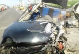 Camioneta quedó destrozada y su conductor murió al instante. Foto: Trujillo en Línea