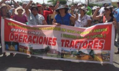 Protestaron a los alrededores de la Plaza de Armas de Trujillo. Foto: Trujillo en Línea
