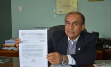 Alcalde de La Esperanza, Daniel Marcelo. Foto referencial