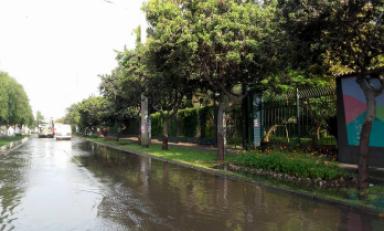 Calles parecían ríos por cantidad de agua desperdiciada. Foto: Trujillo en Línea