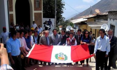 Autoridades regionales participaron en el 152 aniversario del distrito La Cuesta, en Otuzco.