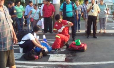Menor iba a cruzar la pista. Foto: Trujillo en Línea