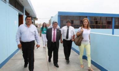 César Acuña y la representante del Minedu inspeccionaron el instituto Indoamérica donde funcionará provisionalmente el COAR.