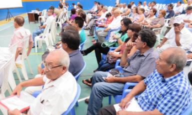 Alcaldes y dirigentes vecinales participaron en la primera consulta sobre seguridad ciudadana. (Fotos cortesía MPT)