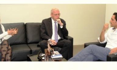 El vicepresidente regional, Luis Valdez, se reunió con el representante de la Cooperación Técnica Alemana, Lothar Winkelman.