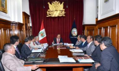 Sesión en pleno del Consejo Ejecutivo del Poder Judicial. (Foto cortesía)