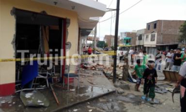 Agentes de Serenazgo colocaron cinta de precaución para evitar que los vecinos se acerquen. Foto: Trujillo en Línea