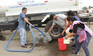 Colapso de tuberías provoca desabastecimiento de agua. Foto: MPT