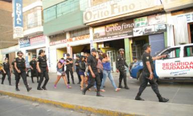 En el operativo participaron 150 agentes del Escuadrón Verde. Foto: MPT