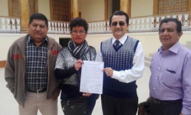 Dirigentes magisteriales de La Libertad.